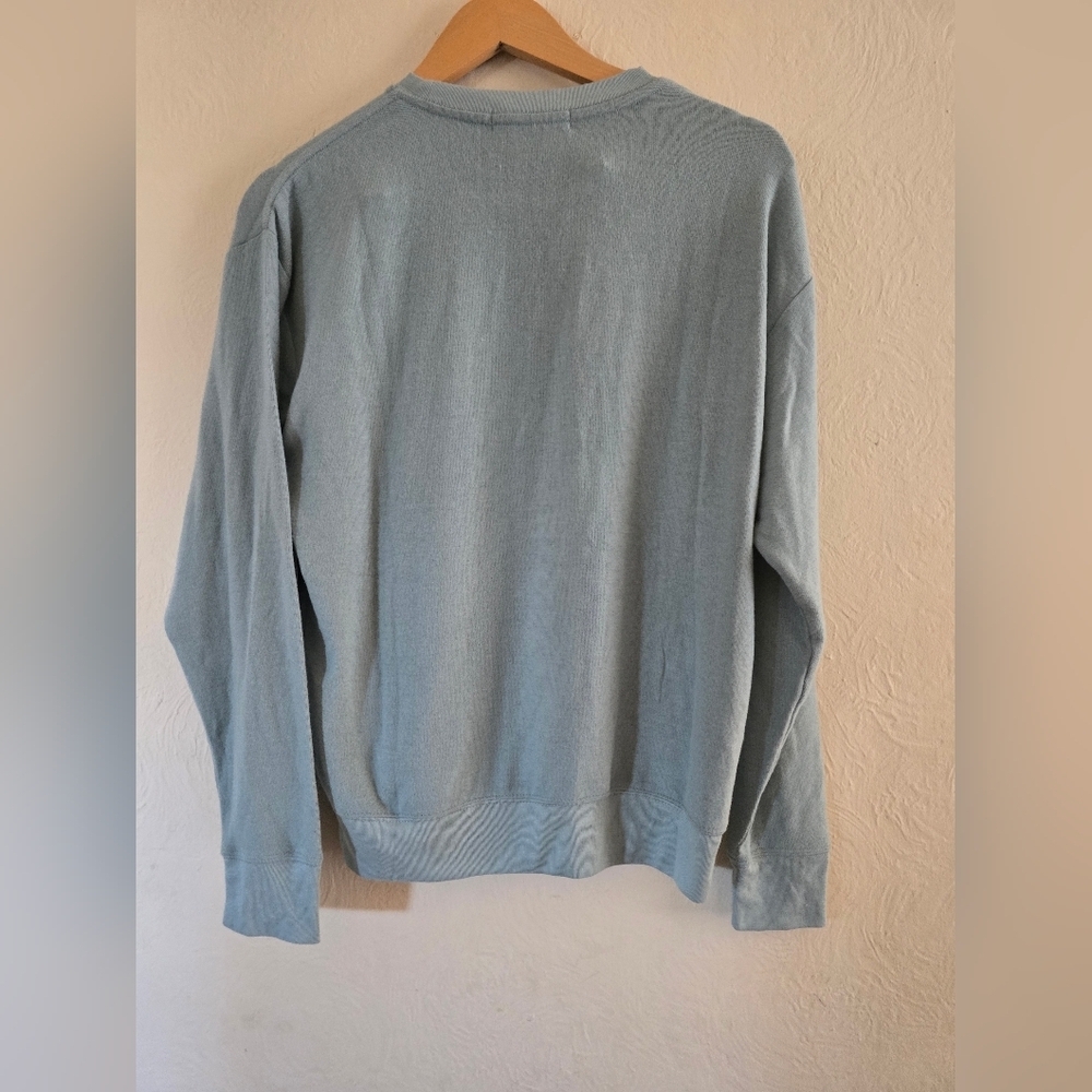 NWT! Spiritual Gangster, Enjoy The Now Savasana Sweater, Stormy  Blue, Size S - Picture 6 of 8